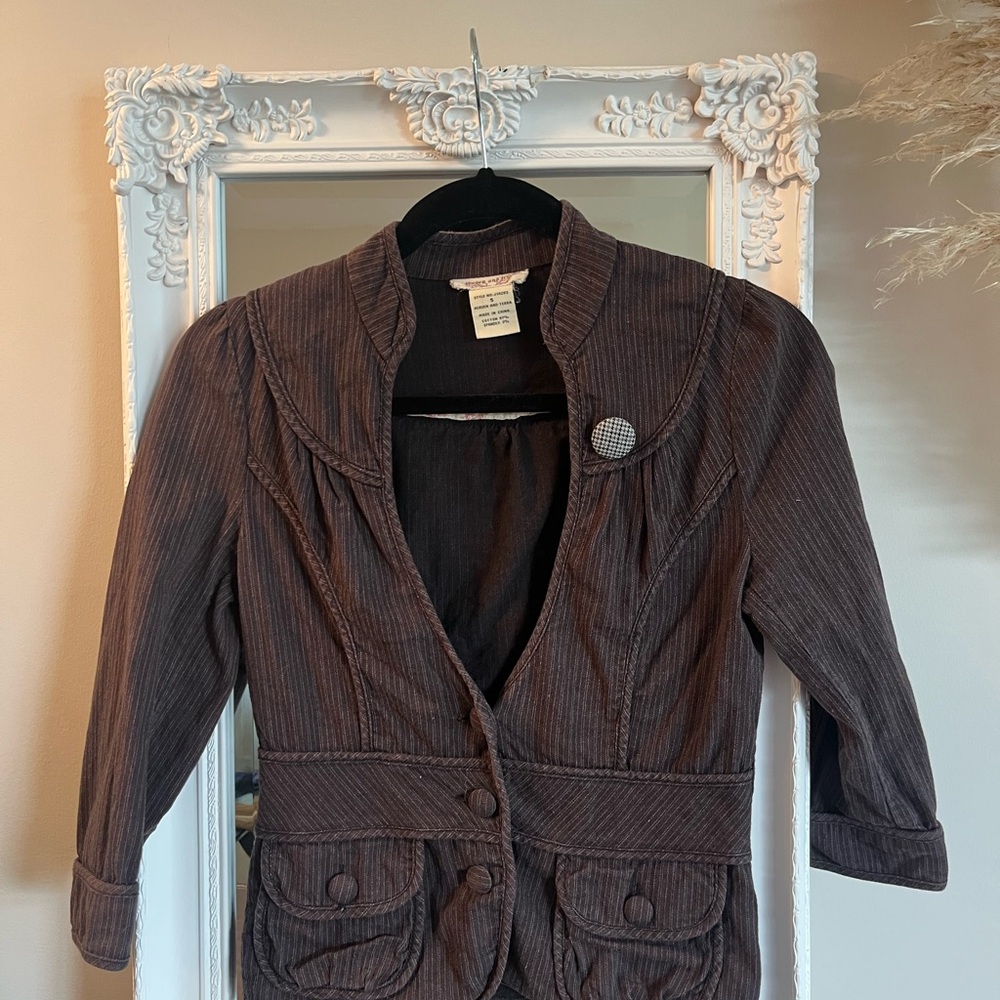 Elegant Brown Women's Jacket